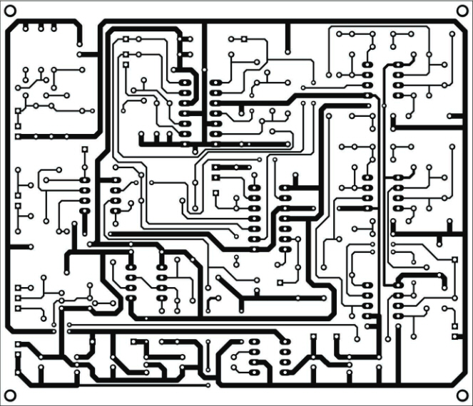 نقشه برد مدار چاپی PCB دستگاه فلزیاب VLF